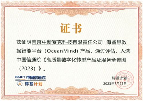 中国信通院发布《高质量数字化转型产品及服务全景图（2023）——信息系统集成服务篇》